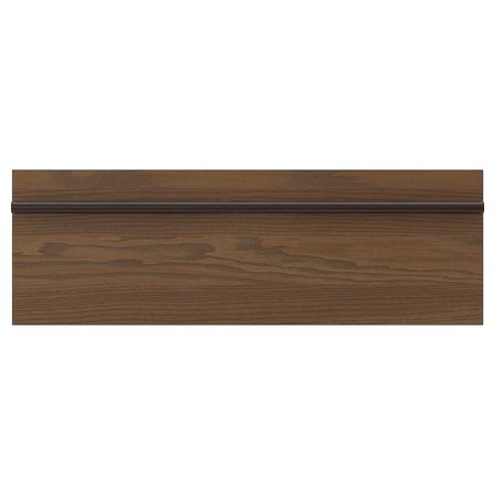 STENSTA Фронтальная панель ящика - темно-коричневый ясеневый шпон 60x20 см
