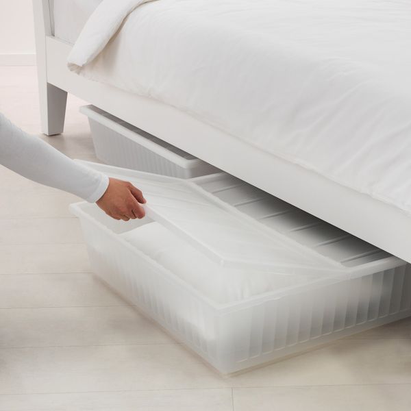 Ящик кроватный, белый, 65x70 см IKEA ГИМСЕ 503.691.37 - схема-чертеж с размерами