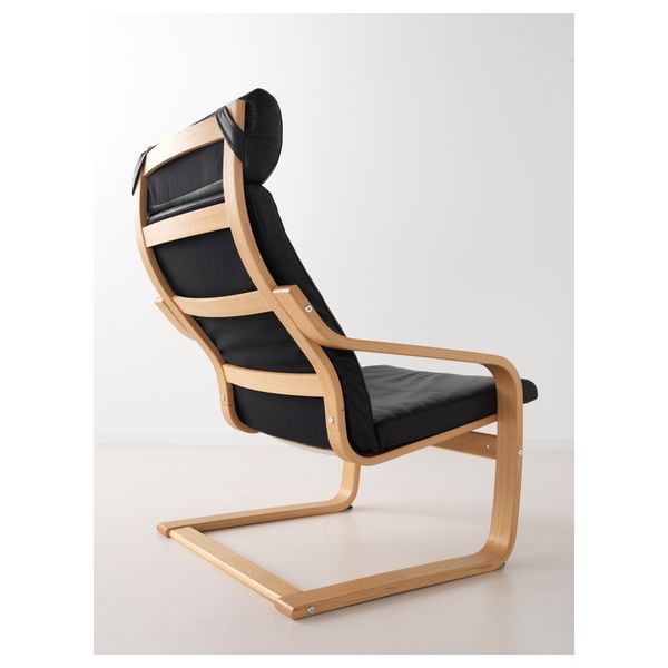 Кресло ПОЭНГ, дубовый шпон, Смидиг черный - фото 3