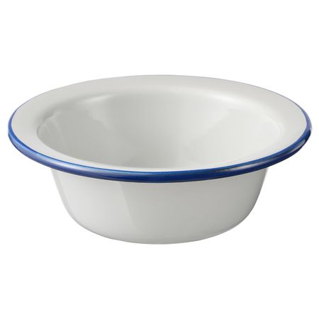 Миска, светло-серый/темно-синий 17 см IKEA ЭГЕНДОМ 703.910.19