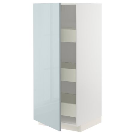Высокий шкаф с ящиками, 60x60x140 cm IKEA METOD МЕТОД, MAXIMERA МАКСИМЕРА 394.794.77