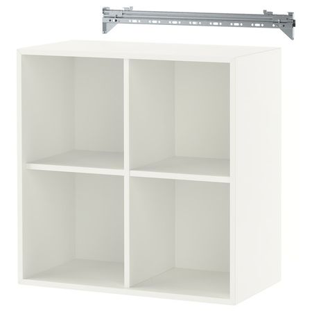 EKET Навесной модуль с 4 отделениями - белый 70x35x70 см