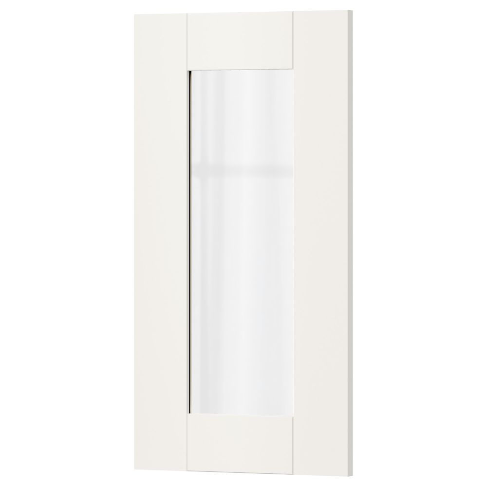 Стеклянная дверь СЭВЕДАЛЬ, белый - фото 1