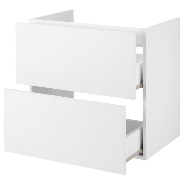 Шкаф под раковину с 2 ящиками, белый 60x40x60 см IKEA FISKÅN ФИСКОН 004.976.32 - фото 2