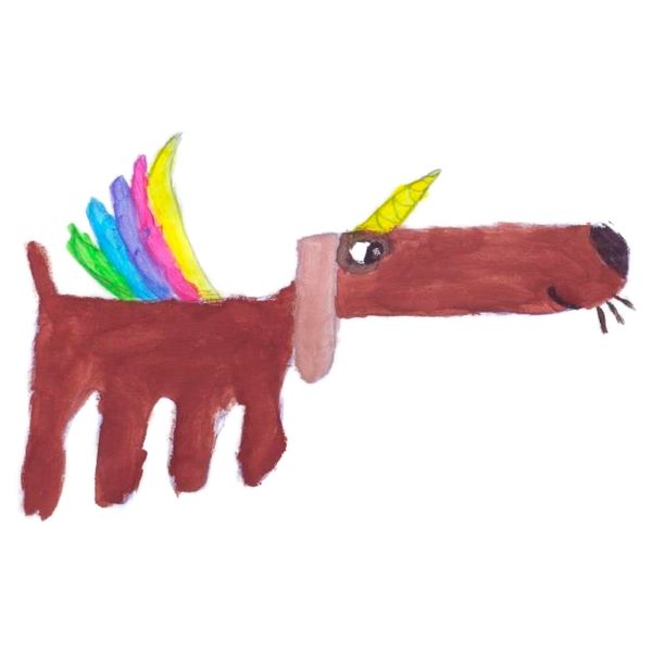 Мягкая игрушка САГОСКАТТ, собака-единорог - фото 4