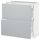 Напольный шкаф, 2 фасада, 3 ящика, 80x37 см, белый, Veddinge серый IKEA METOD МЕТОД, MAXIMERA МАКСИМЕРА 290.517.58