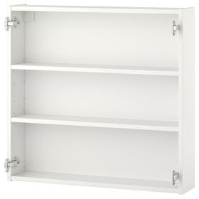ENHET Навесной шкаф с 2 полками - белый 80x15x75 см