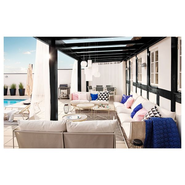 Чехол на подушку, неокрашенный/черный 65x65 см IKEA ЙОХАННЕ 303.929.40 - фото 6