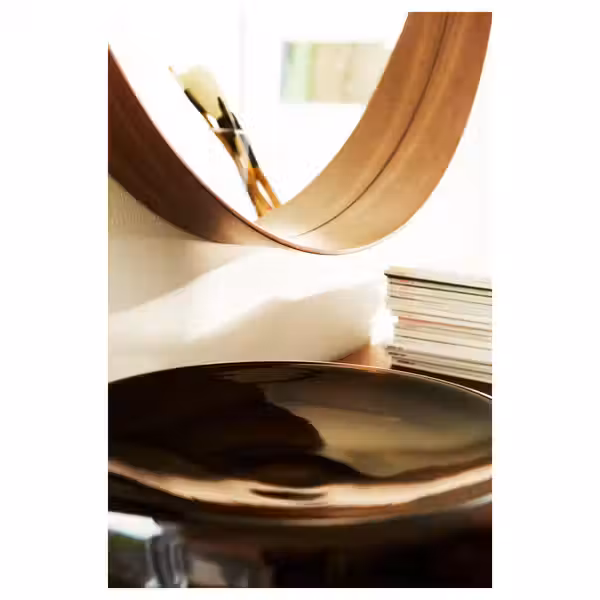 STOCKHOLM Зеркало - шпон грецкого ореха 60 см - фото 4