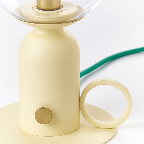 Лампа настольная, регулируемая яркость светло-желтый, зеленый, 24 см IKEA ÅSKMULLER 505.782.68 - фото 4