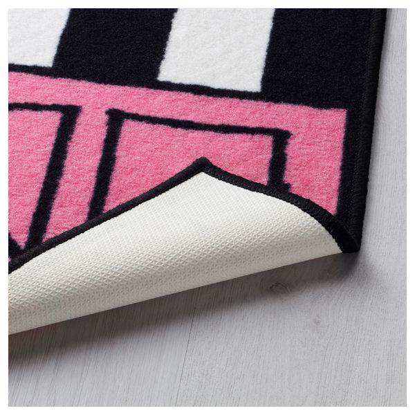 Ковер ХЕММАХОС, розовый (50x75 см) - схема-чертеж с размерами