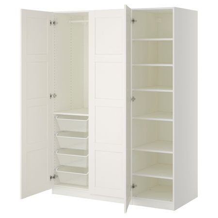 Гардероб, белый/Бергсбу белый 150x60x201 см IKEA PAX ПАКС 692.488.38