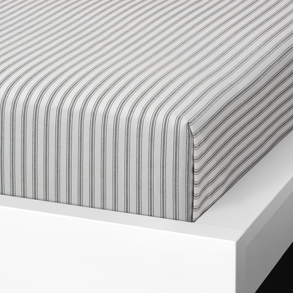 Простыня, в полоску 240x260 см IKEA SANDLUPIN САНДЛУПИН 504.707.86 - фото 2