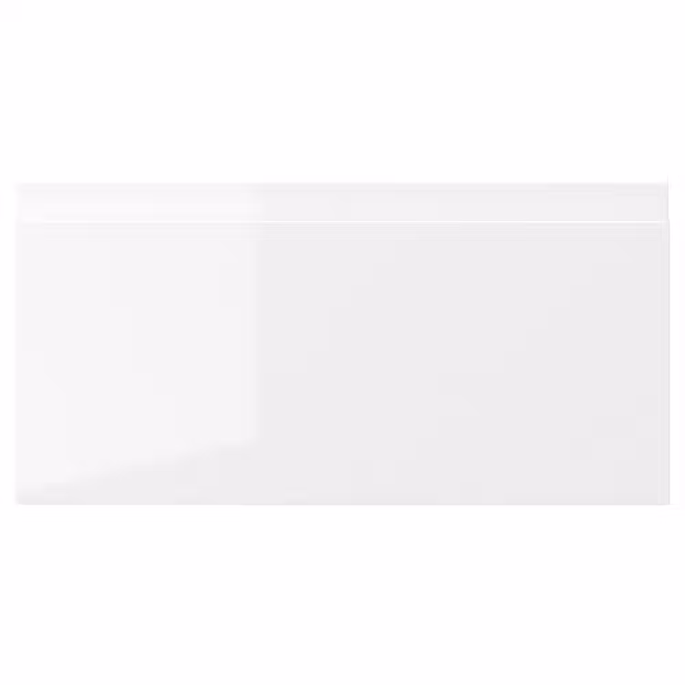 VOXTORP Фронтальная панель ящика - глянцевый белый 40x20 см - фото 1