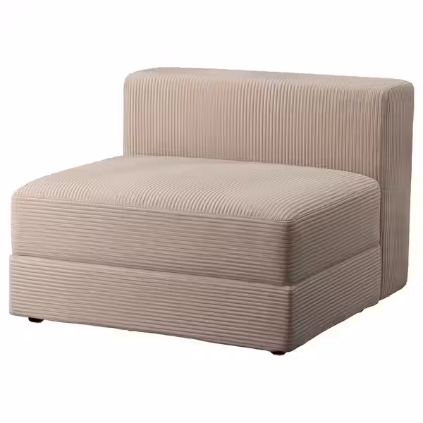 JÄTTEBO Чехол 1,5-мест модуля, с отделением - самласа серо-бежевый - схема-чертеж с размерами