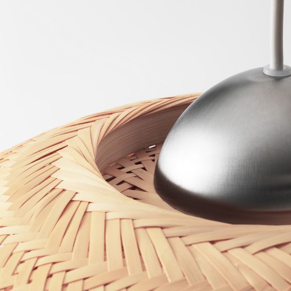 Подвесной светильник, бамбук IKEA БОЙА 303.607.36 - схема-чертеж с размерами