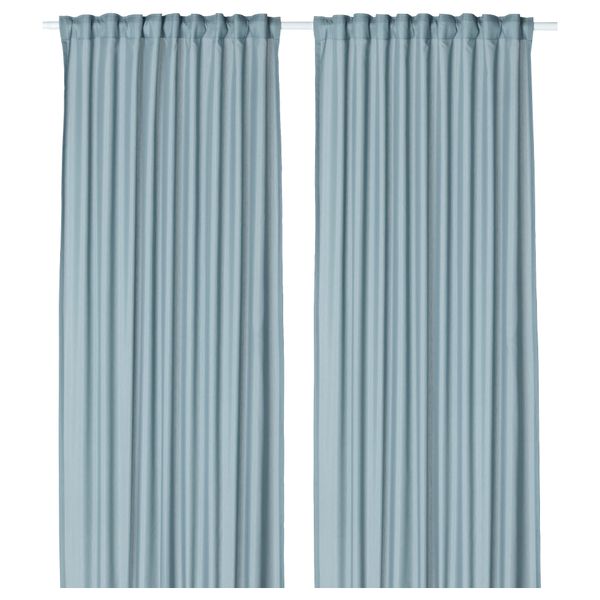 Гардины, 1 пара ВИВАН, голубой (145x300 см) - фото 1
