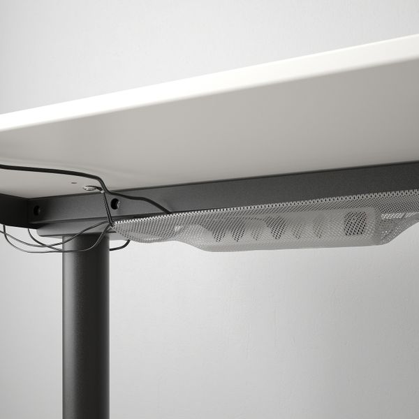 Стол/трансф, белый, черный 160x80 см IKEA BEKANT БЕКАНТ 892.786.74 - фото 6