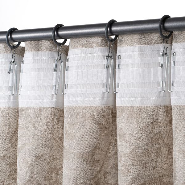 Гардины, 2 шт., с цветочным орнаментом/естественный 155x300 см IKEA ÅSABRITT ОСАБРИТТ 604.937.49 - схема-чертеж с размерами