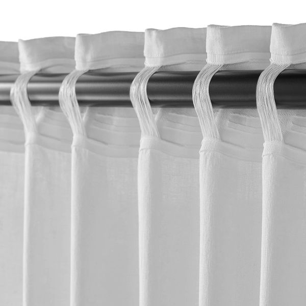 Гардины, 1 пара, белый 145x300 см IKEA АЙНА 503.705.79 - фото 4