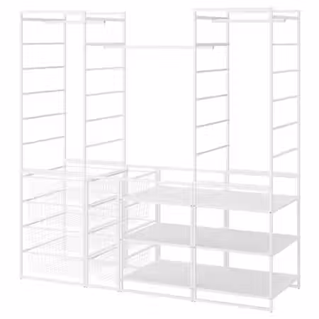 JONAXEL Гардероб, комбинация - белый 173x51x173 см