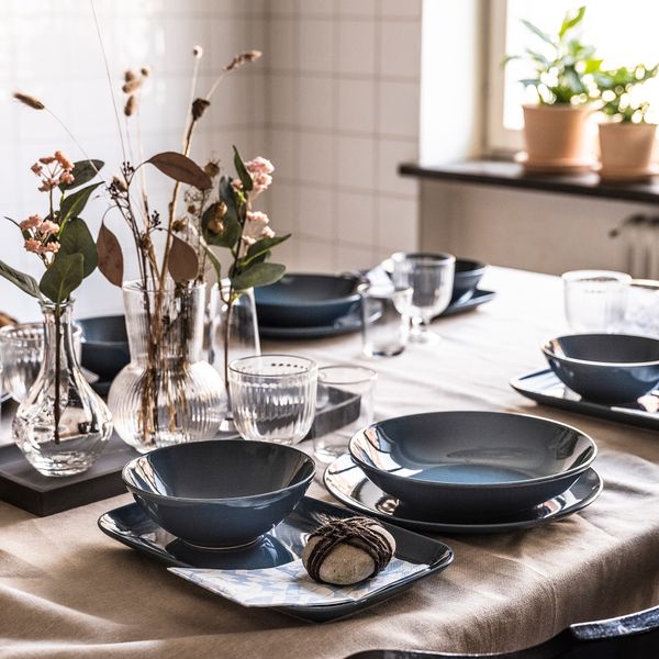 Тарелка, 26 см, полированный темная бирюза IKEA FÄRGKLAR ФЭРГКЛАР 204.771.62 - фото 5