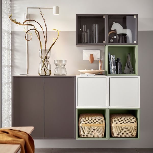 Навесной модуль, 35x25x35 см, светло-зеленый IKEA EKET ЭКЕТ 894.293.43 - фото 7