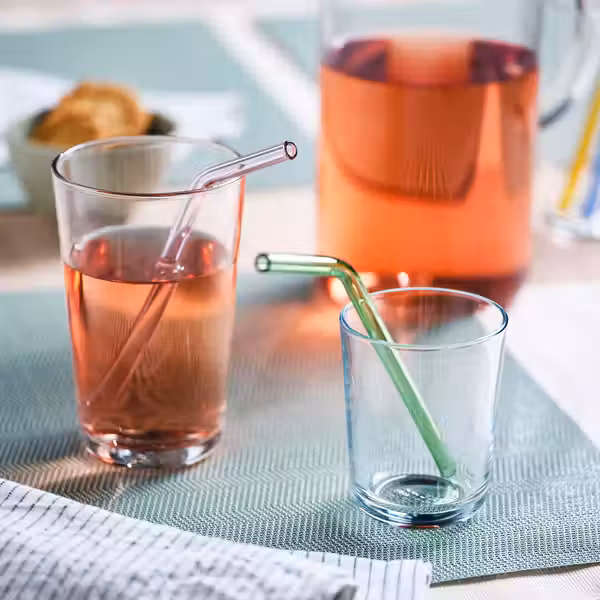 BLÅKÄXA Трубочки д/напитка/щеточка, 5 предм - разные цвета - схема-чертеж с размерами