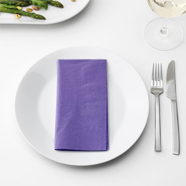 Салфетка бумажная, сиреневый, 40x40 см 50 шт IKEA ФАНТАСТИСК 804.260.04 - фото 2