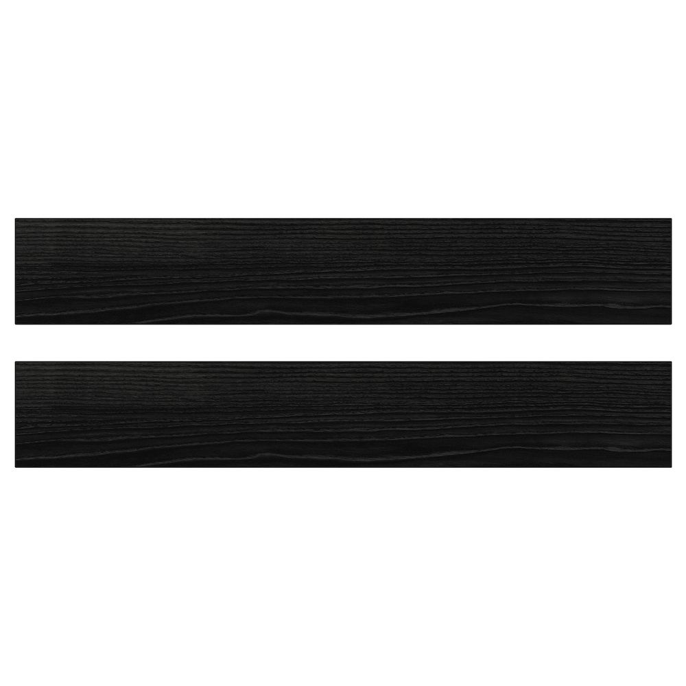 Фронтальная панель ящика, под дерево черный 60x10 см IKEA ТИНГСРИД 103.673.00 - фото 1