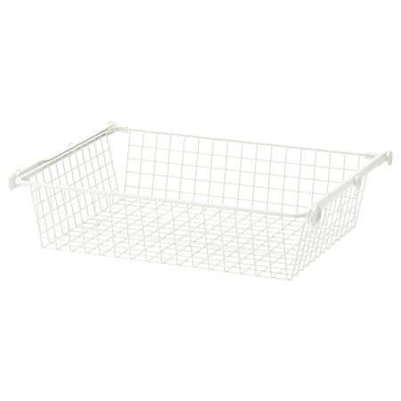 Проволочные корзина с направляющими КОМПЛИМЕНТ, белый