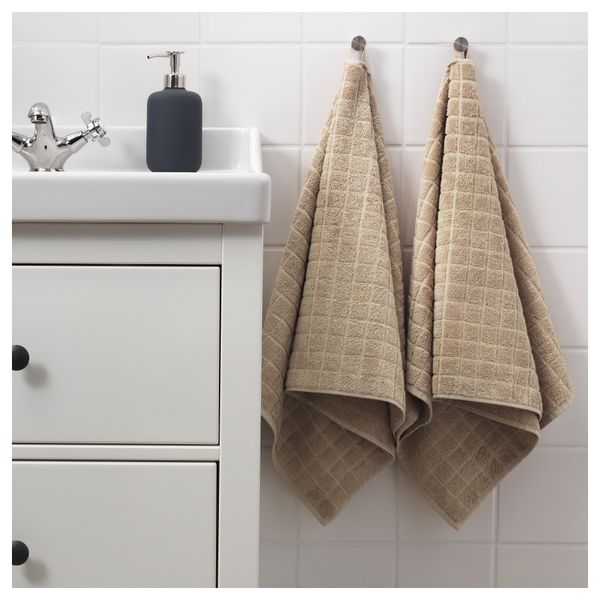 Полотенце ОФЬЕРДЕН, темно-бежевый (50x100 см) - фото 3