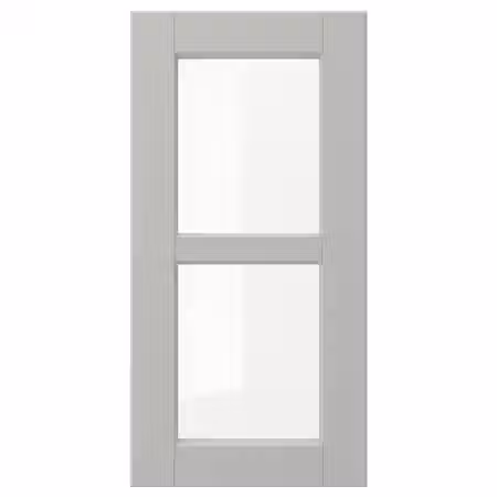 LERHYTTAN Стеклянная дверь - светло-серый 30x60 см