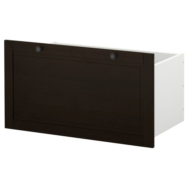 Ящик СТУВА БЕТСАД, черно-коричневый (90x49x48 см) - схема-чертеж с размерами