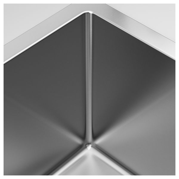 Одинарная врезная мойка НОРРШЁН, нержавеющ сталь (54x44 см) - фото 2