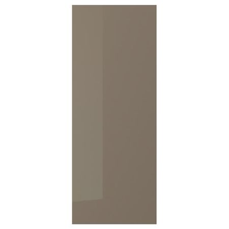 VOXTORP Накладная панель - глянцевый темный серо-коричневый 39x101 см