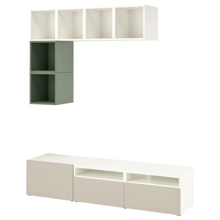 Комбинация для ТВ IKEA EKET ЭКЕТ, BESTÅ БЕСТО 095.222.03