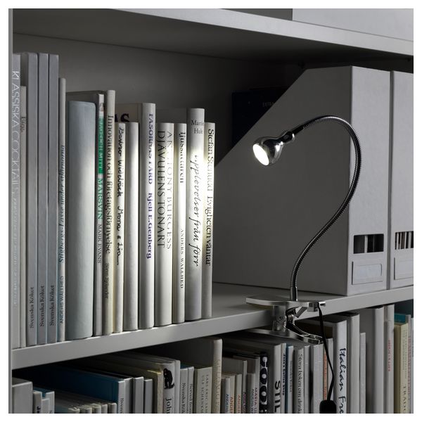 Софит настенный, с зажимом, светодиодная ЯНШО, серебристый - фото 4