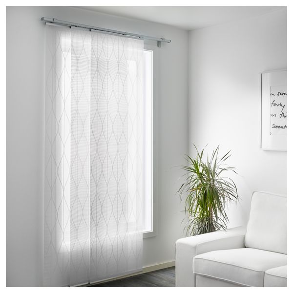 Узкая гардина ГРИНХЕТ, белый (60x300 см) - фото 2