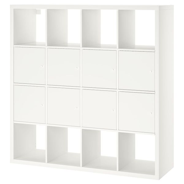 Стеллаж с 8 вставками, белый 147x147 см IKEA КАЛЛАКС 692.269.21 - фото 1