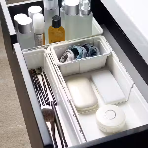 KACKLA Раздвижная коробка - белый 25-38x19 см - фото 6