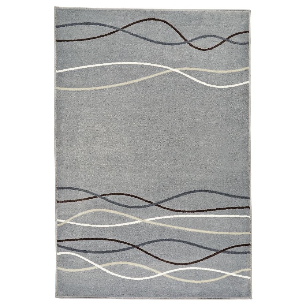 Ковер, короткий ворс ОЛЬХОЛЬМ, серый (133x195 см) - фото 1
