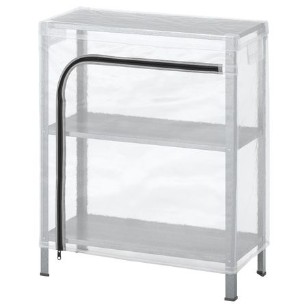 Стеллаж с чехлом, прозрачный 60x27x74 см IKEA HYLLIS ХИЛЛИС 292.859.41