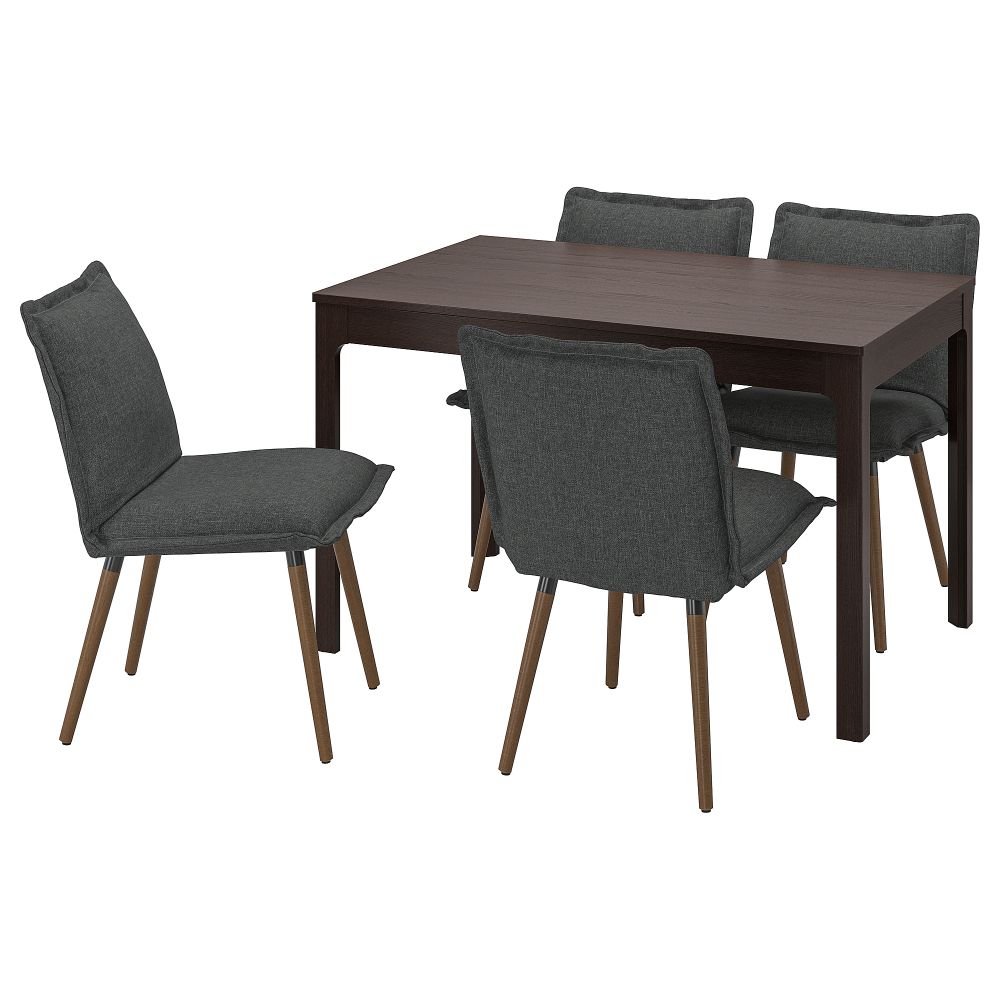 Стол и 4 стула IKEA KLINTEN, EKEDALEN ЛЕН ЭКЕДАЛЕН 195.058.73 - фото 1