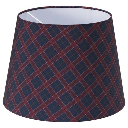 Абажур, клетка красный, синий, 33 см IKEA РЮРА 904.053.60