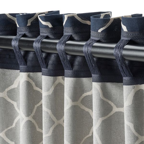 Гардины, 2 шт., синий-белый 145x300 см IKEA CITRUSTRÄD ЦИТРУСТРЭД 604.981.48 - фото 4