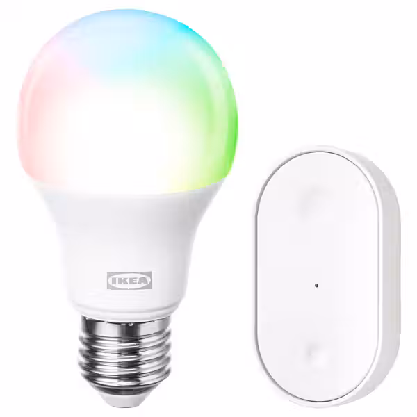 KAJPLATS КАЙПЛАТС Комплект для подключения - умный дом цветной и белый спектр E27 - фото 1