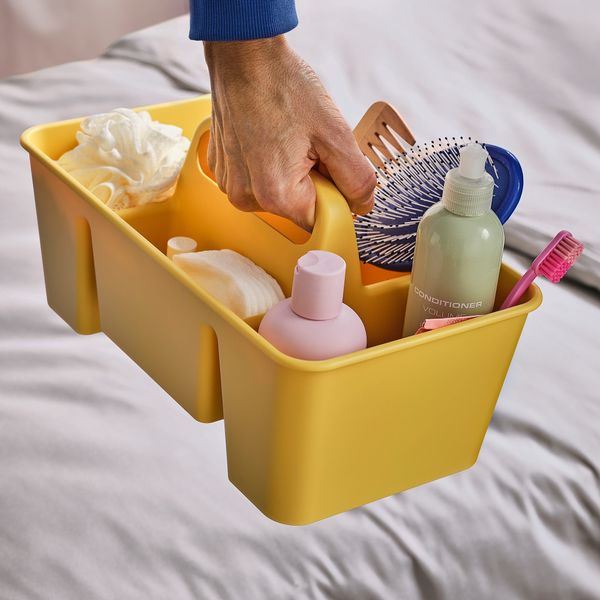 Подставка для канцелярских принадлежности, желтый, 32x18x16 см IKEA STACKSTOD 205.726.30 - фото 4