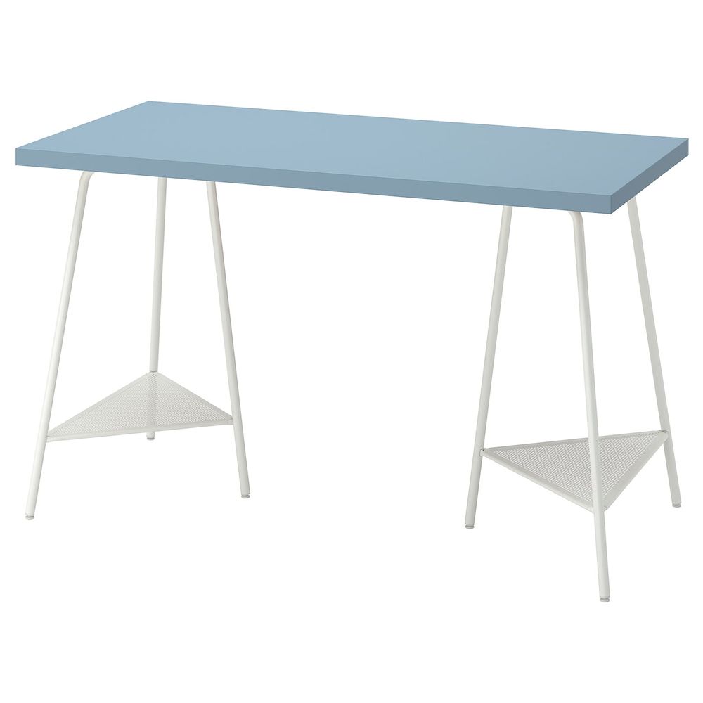 Письменный стол, голубой/белый 120x60 см IKEA LAGKAPTEN ЛАГКАПТЕН / TILLSLAG ТИЛЛЬСЛАГ 494.170.02 - схема-чертеж с размерами
