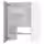 METOD Навесной шкаф д/вытяжки/полка/дверь - белый/Havstorp светло-серый 60x80 см